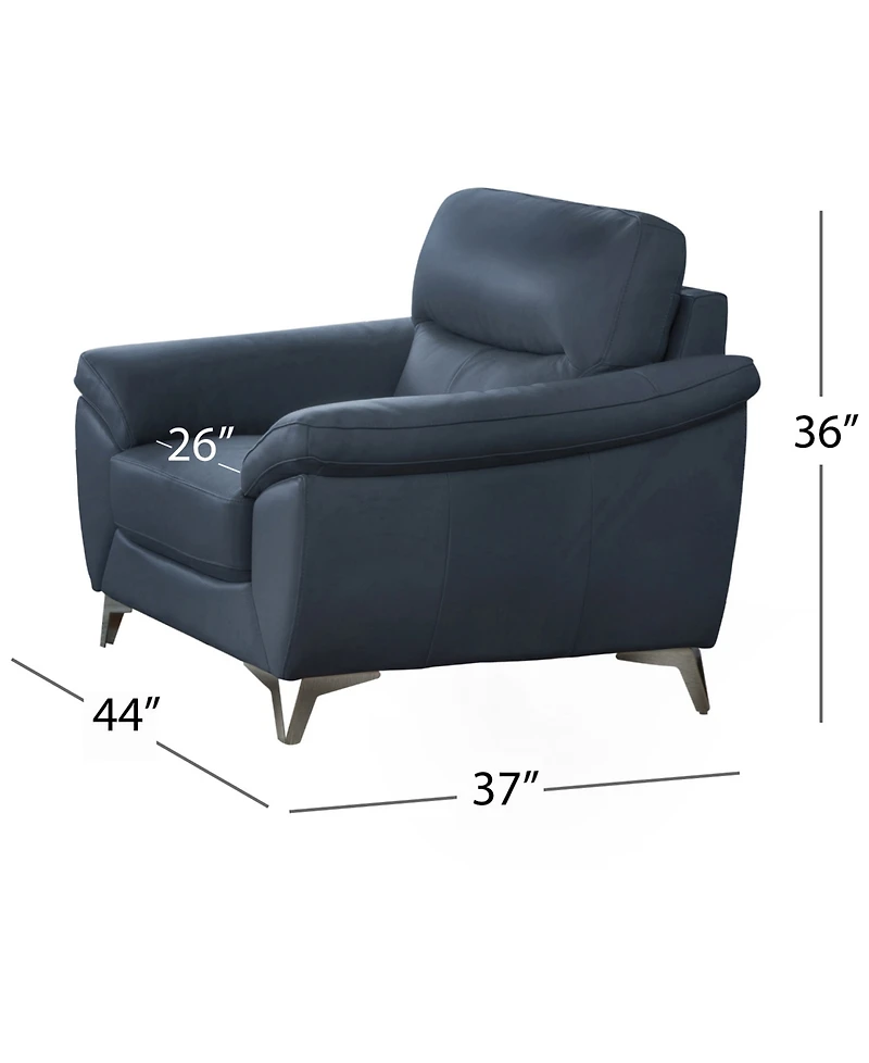 Abbyson Living 44" Top Grain Leather Chair