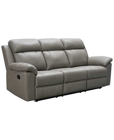 Abbyson Living 90" Leather Manual Reclining Sofa