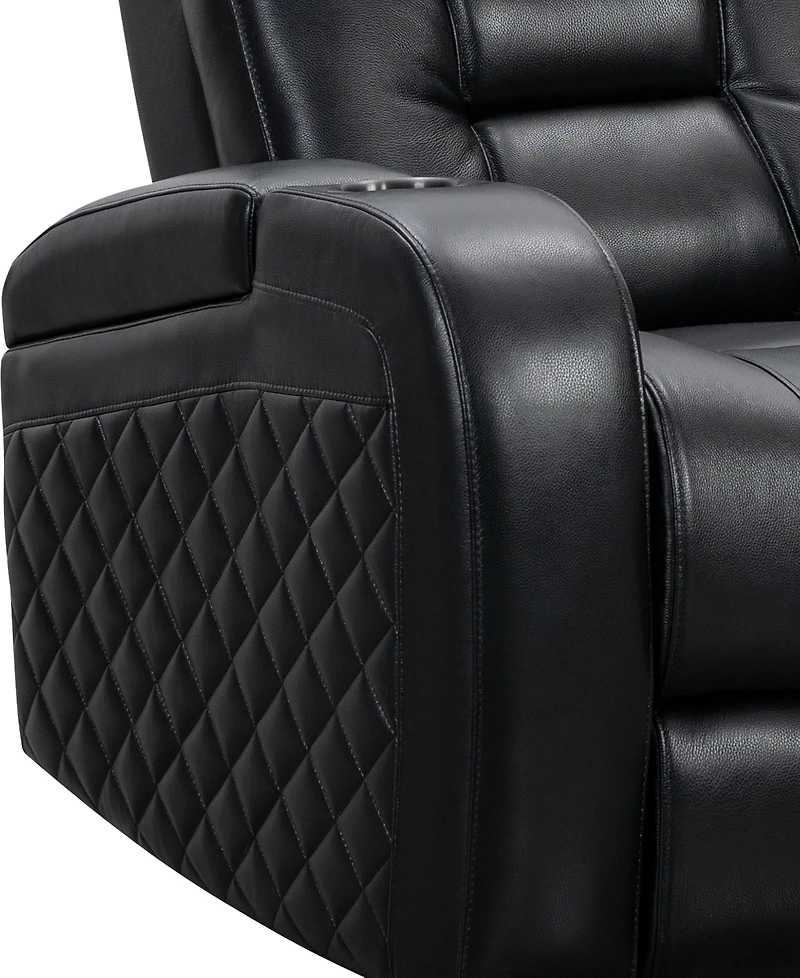 Abbyson Living 42" Leather Theater Power Recliner