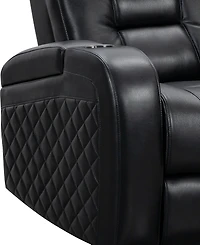 Abbyson Living 42" Leather Theater Power Recliner
