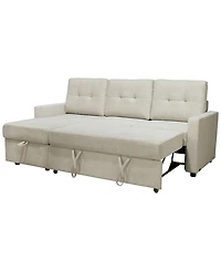 Abbyson Living 83" Fabric Storage Sofa Bed