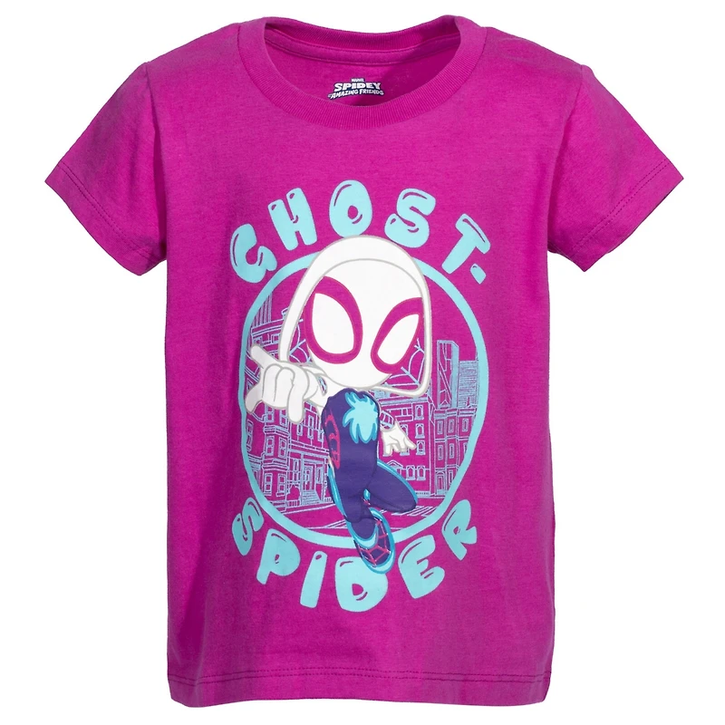 Spidey and His Amazing Friends Toddler Girls Marvel 2 Pack T-Shirts