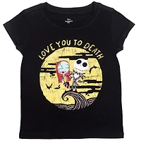 Nightmare Before Christmas Toddler Girls Disney Jack Skellington Sally 3 Pack T-Shirt