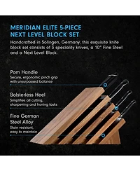 Messermeister Meridian Elite Next Level Block Set, 5 Piece Set