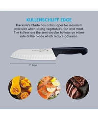 Messermeister Pro Series Kullens Santoku Knife, 7"