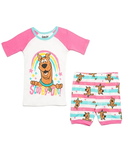 Scooby Doo Toddler Girls Warner Bros. Pullover Pajama Shirt and Shorts Sleep Set