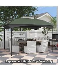 Outsunny Gazebo Canopy Replacement for 10' x 12' Patio Gazebo, Dark Blue
