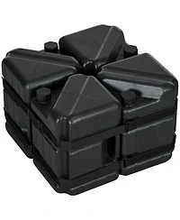 Outsunny Tent Weights, Set of 4 with Built-in Handles and Secure Straps