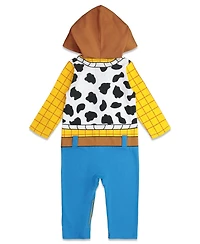 Disney Toddler Boys Pixar Toy Story Woody Zip Up Coverall Newborn to