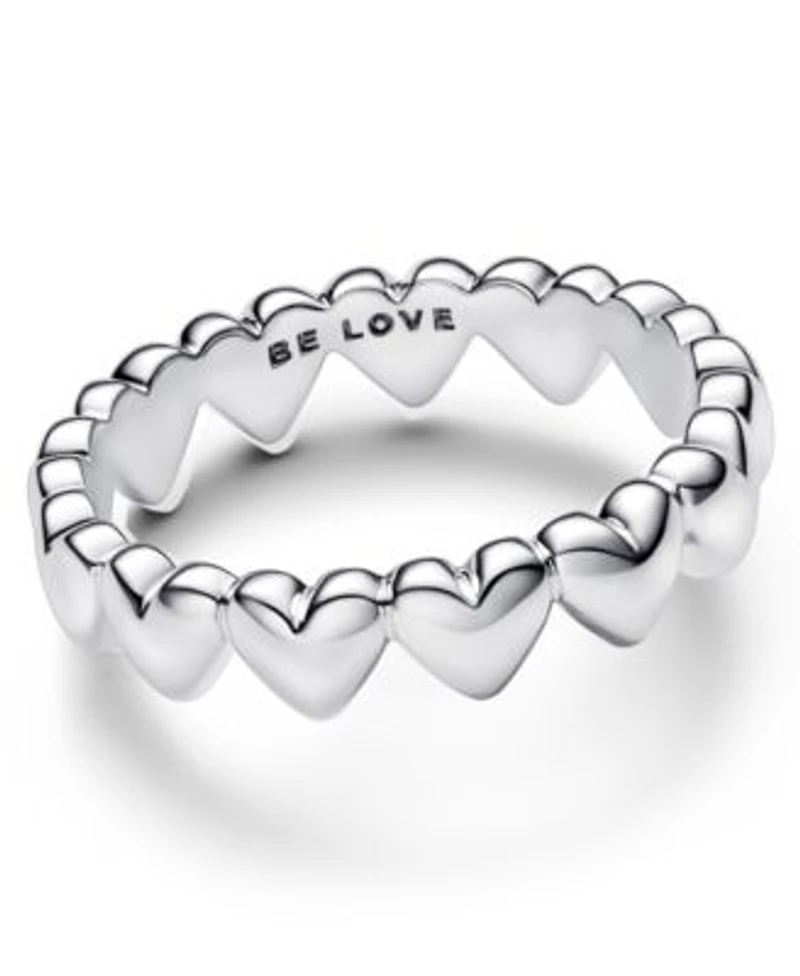 Pandora Row Of Hearts Ring