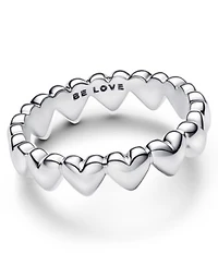Pandora Row Of Hearts Ring
