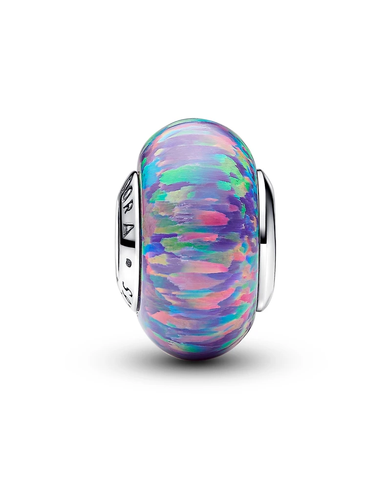 Pandora Sterling Silver Opalescent Purple Charm