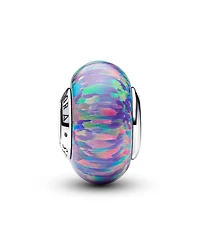 Pandora Sterling Silver Opalescent Purple Charm