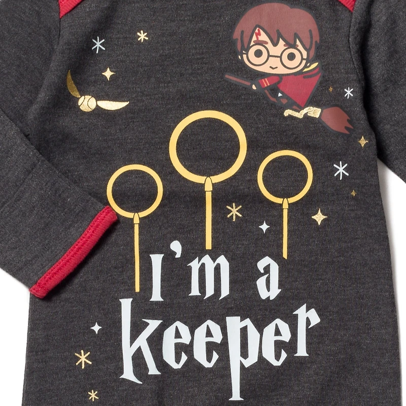 Harry Potter Baby Boys 3 Pack Long Sleeve Swaddle Sleeper Gowns