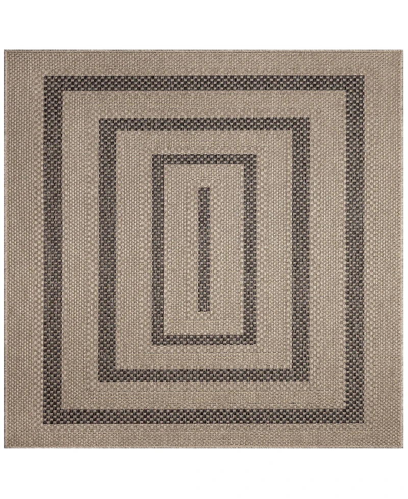 Liora Manne' Monaco Multi Border 7'10"x7'10" Square Area Rug