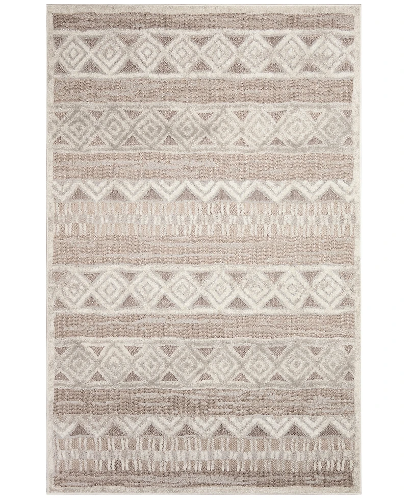 Liora Manne' Napoli Diamond Stripe 5'3"x7'6" Area Rug