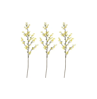 Slickblue 55" Forsythia Artificial Flower (Set of 3)