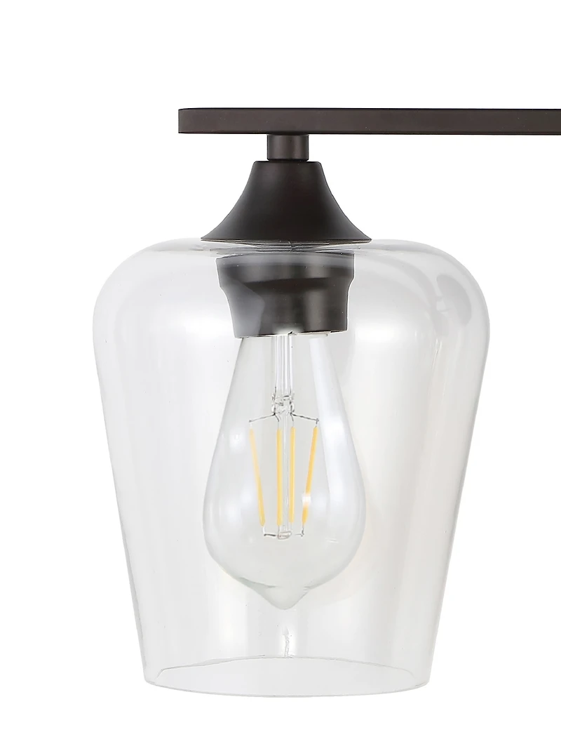 Jonathan Y Jayne Iron/Glass Cottage Rustic Led Vanity Light