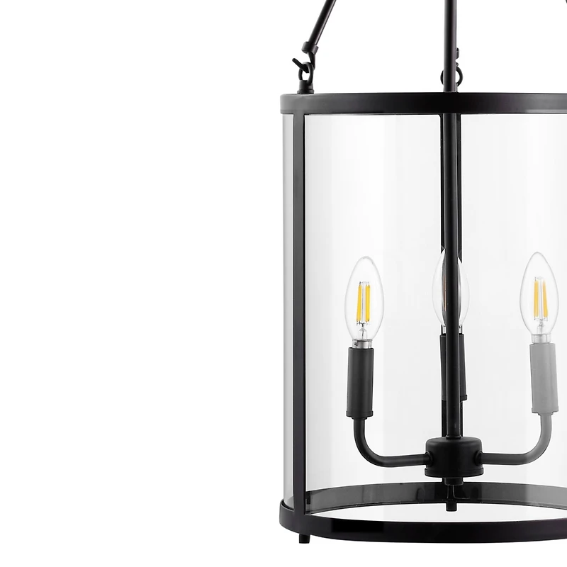 Jonathan Y Kinsley Industrial Farmhouse Iron/Glass Led Pendant Ceiling Light
