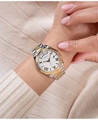 Guess Women's Day/Date Two-Tone Steel Watch 36mm