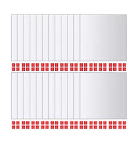 vidaXL 24 pcs Mirror Tiles Square Glass