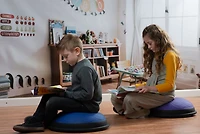 Bintiva Active Floor Seat - Blue and Purple