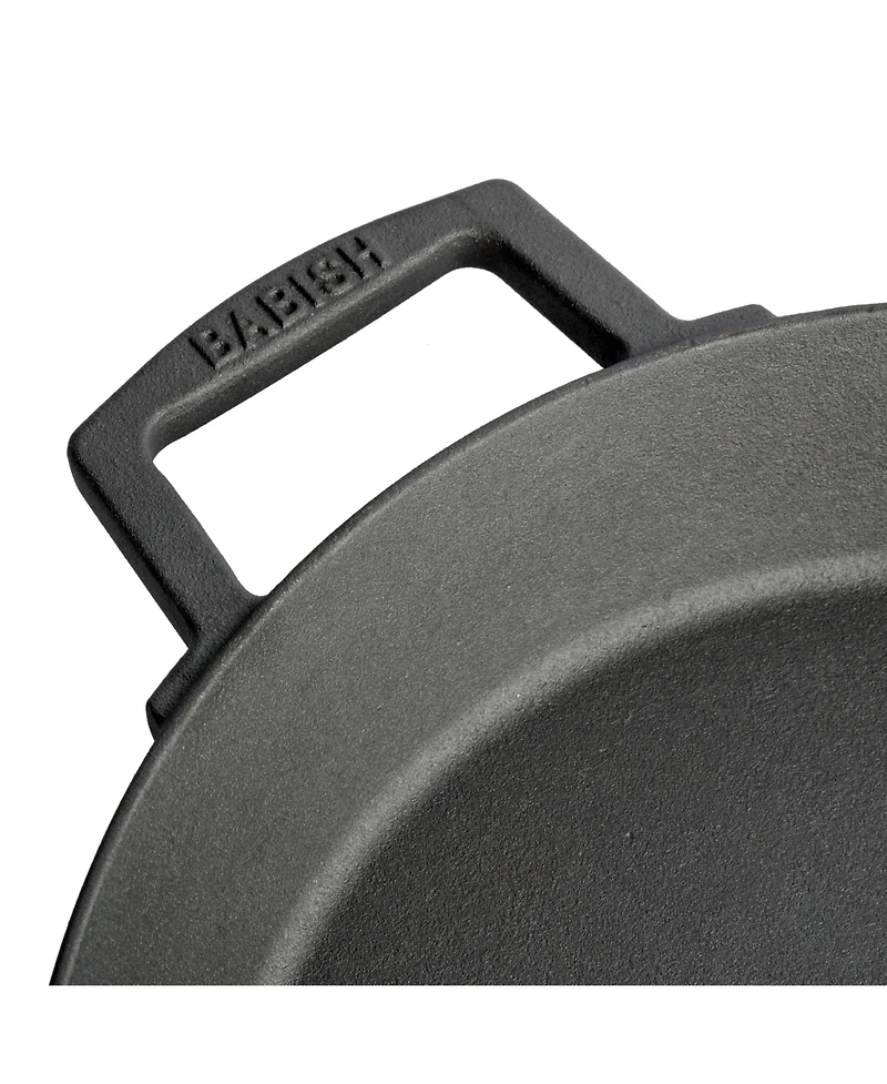 Babish Cast Iron Preseasoned Skillet, 12-Inch