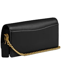 Coach Refined Leather Evie Long Wallet with Chain