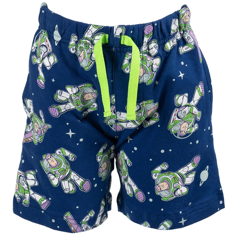 Disney Toddler Boys Mickey Mouse Lion King Pixar Cars Toy Story French Terry T-Shirt and Shorts Outfit Set to