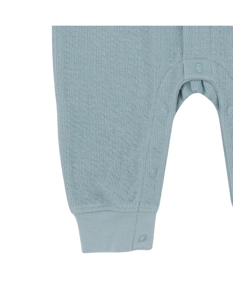 Gerber Baby Boys Hooded Long Sleeve Romper