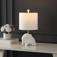 Jonathan Y Koda 17.5" Eclectic Southwestern Resin/Iron Elephant Led Kids' Table Lamp, Yellow