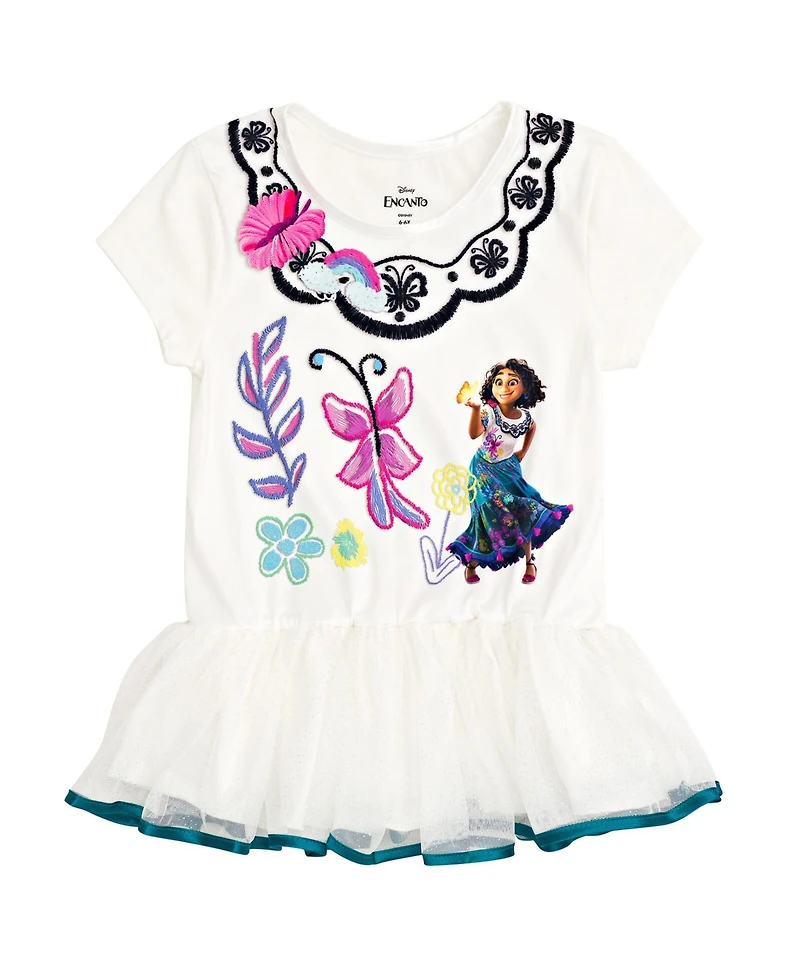 Encanto Girls Mirabel T-Shirt Dress and Leggings Outfit Set