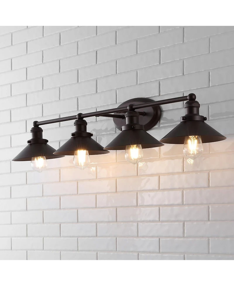 Jonathan Y July 36.25" 4-Light Metal Vanity Light, Oil Rubbed Bronze