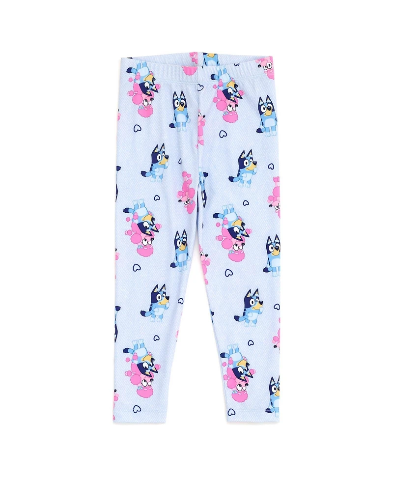 Bluey Little Girls T-Shirt and Leggings Outfit Set