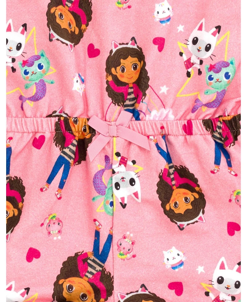 Gabby's Dollhouse Toddler Girls Dreamworks French Terry Sleeveless Romper