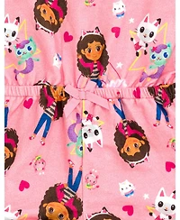 Gabby's Dollhouse Toddler Girls Dreamworks French Terry Sleeveless Romper