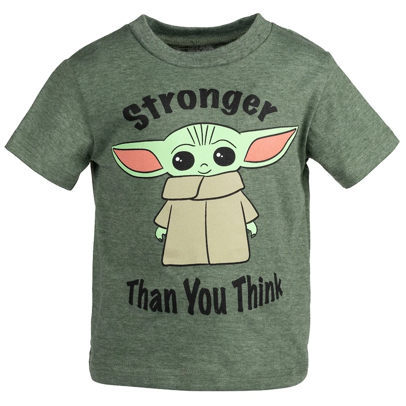 Starwars Toddler Boys Star Wars The Mandalorian T-Shirt and French Terry Shorts Outfit Set to