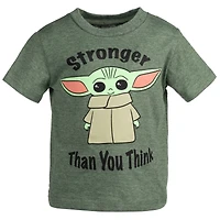 Starwars Toddler Boys Star Wars The Mandalorian T-Shirt and French Terry Shorts Outfit Set to
