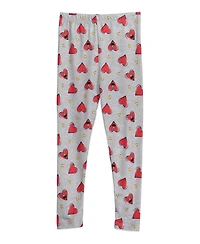 Sesame Street Baby Girls Rainbow Fleece Hoodie and Leggings Outfit Set to