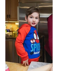 Spidey and His Amazing Friends Toddler Boys Marvel Fleece Pullover Hoodie Pants Outfit Set
