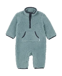 Gerber Baby Girls Fleece Romper with Half Zipper