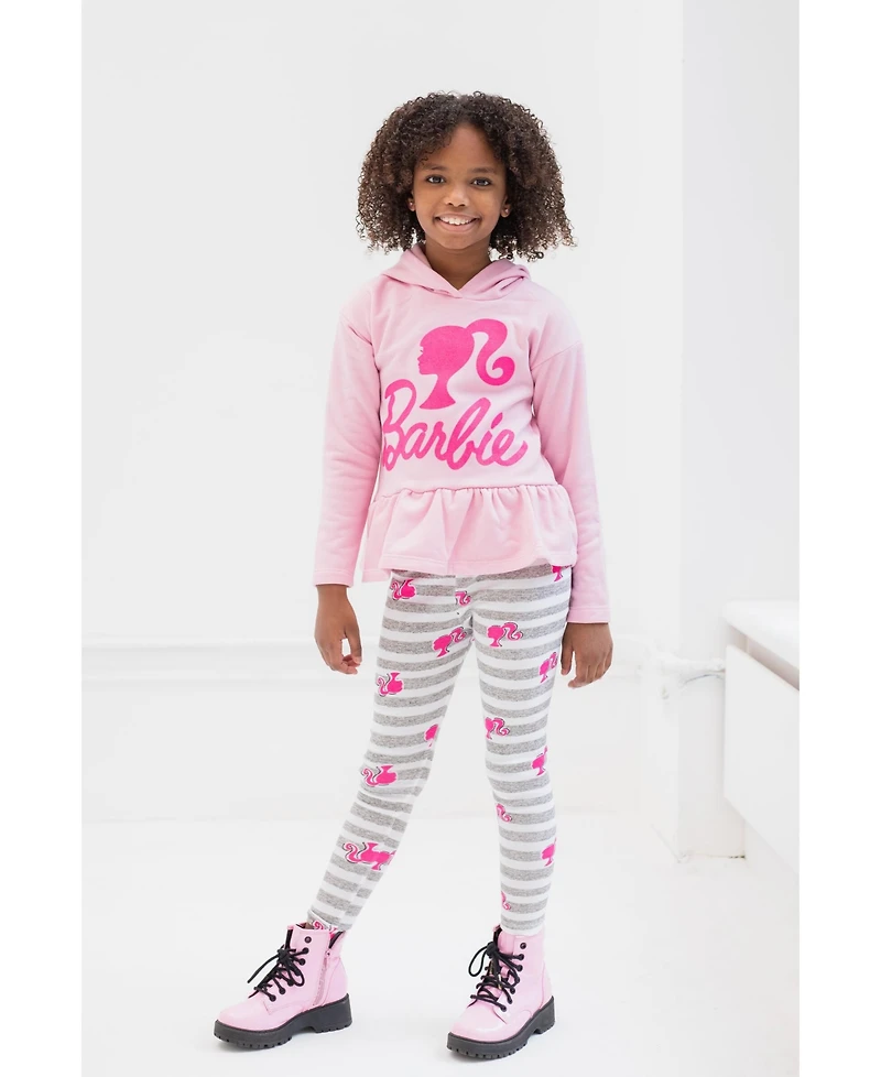 Barbie Girls Fleece Hoodie and Leggings Outfit Set