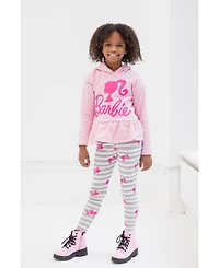 Barbie Girls Fleece Hoodie and Leggings Outfit Set