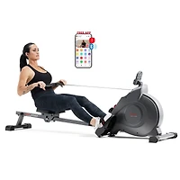 Sunny Health & Fitness Smart Magnetic Rowing Machine with Bluetooth Connectivity