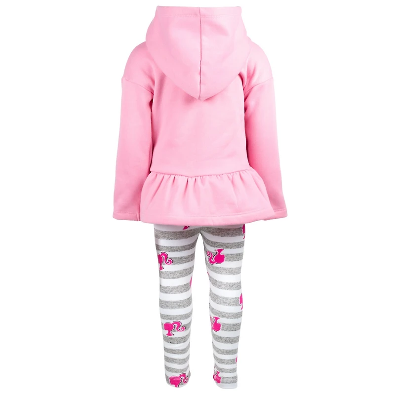 Barbie Toddler Girls Fleece Hoodie and Leggings Outfit Set