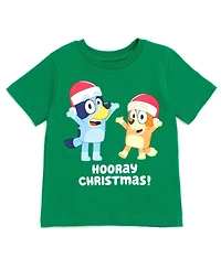 Bluey Toddler Boys Bingo Valentines Day July 4th Halloween Christmas Birthday T-Shirt to