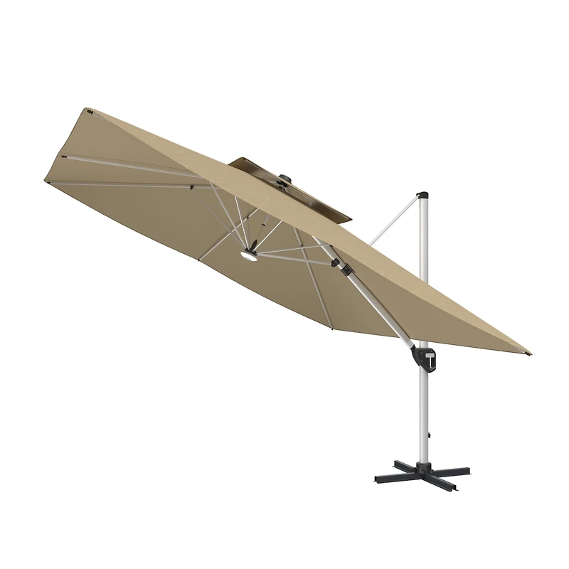 Casainc 11 Ft Square Double Top Patio Umbrella