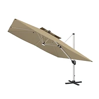 Casainc 11 Ft Square Double Top Patio Umbrella
