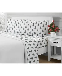 Sanders Holiday Printed Microfiber 4-Pc. Sheet Set, King