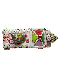 Kurt Adler 7-Inch Led Gingerbread Train with Tree Table Piece